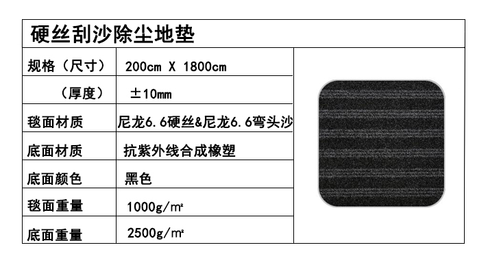 硬丝刮沙除尘地垫,外门前硬丝除尘地垫(图5)